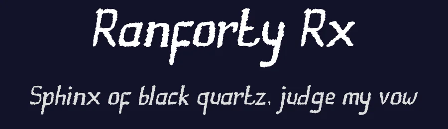 Ranforty Rx by Rockave St — Decorative Font — thumbnail 2