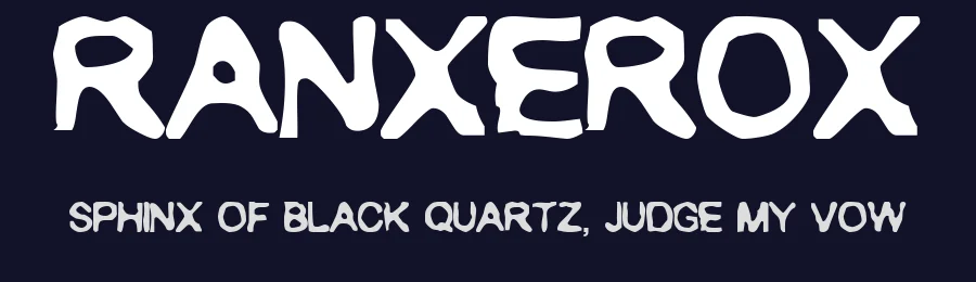 Ranxerox by pOPdOG fONTS — Decorative Font — thumbnail 2