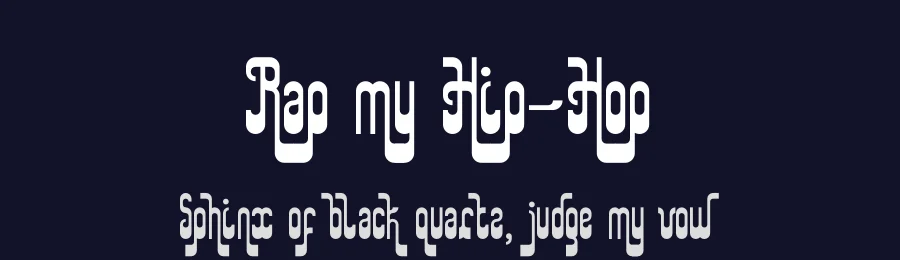 Rap my Hip-Hop by Kassymkulov Design — Decorative Font — thumbnail 2