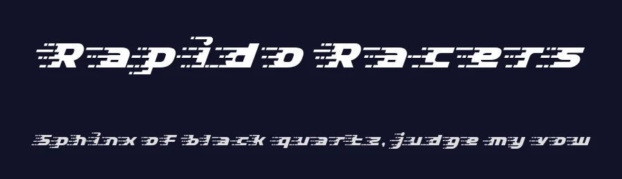 Rapido Racers by PutraCetol Studio — Display Font — thumbnail 2