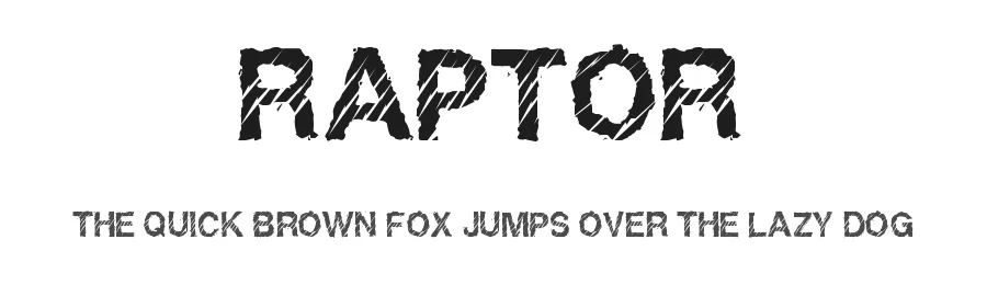 Raptor by FelipeOjeda — Decorative Font