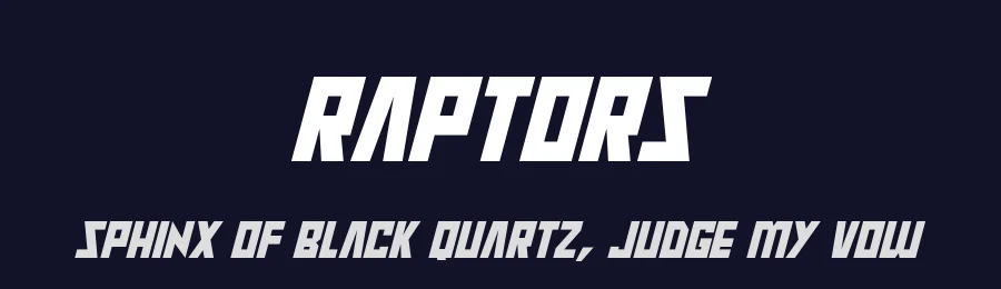 Raptors by Hawtpixel — Display Font — thumbnail 2