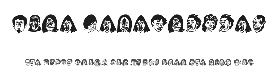 Rare Celebrities by Woodcutter β Dingbats Font