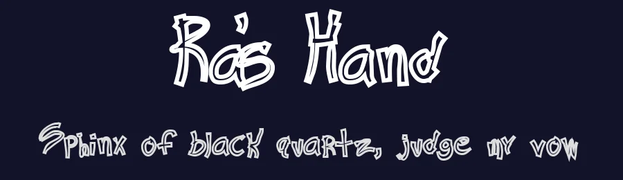 Ra's Hand by Omega Font Labs — Script Handwritten Font — thumbnail 2