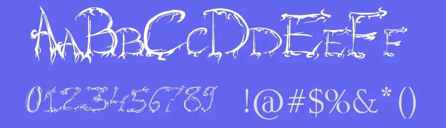 Raslani Horrorz by Raslani Shaashimov — Decorative Font — thumbnail 3