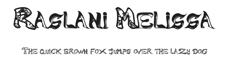 Raslani Melissa by Raslani Shaashimov — Decorative Font