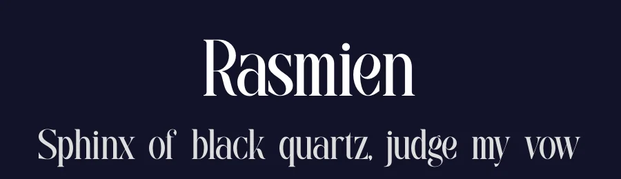 Rasmien by Denustudios — Serif Font — thumbnail 2