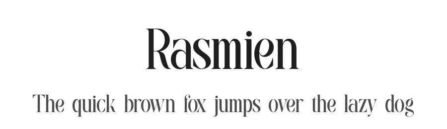 Rasmien by Denustudios — Serif Font