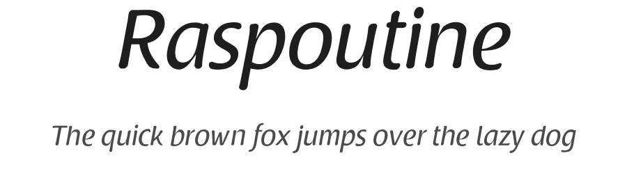 Raspoutine by Dimitri Castrique β Sans Serif Font