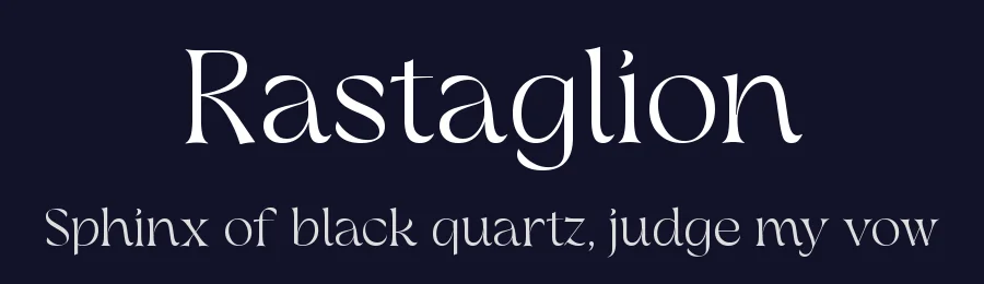 Rastaglion by Moka Type Studio — Serif Font — thumbnail 2