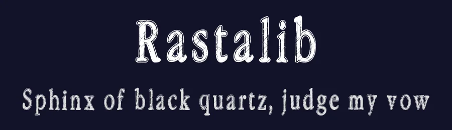 Rastalib by Andshalis — Decorative Font — thumbnail 2