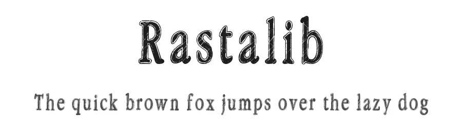 Rastalib by Andshalis — Decorative Font