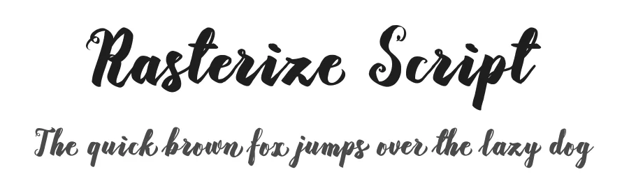 Rasterize Script