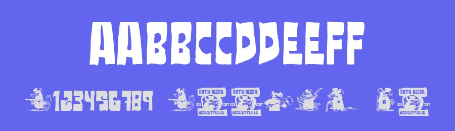 Rata Negra by Woodcutter — Decorative Font — thumbnail 3
