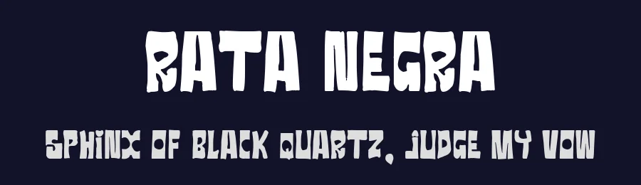 Rata Negra by Woodcutter — Decorative Font — thumbnail 2