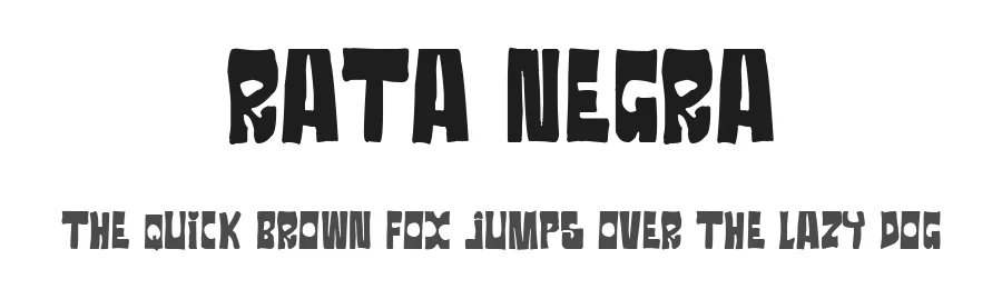 Rata Negra by Woodcutter — Decorative Font