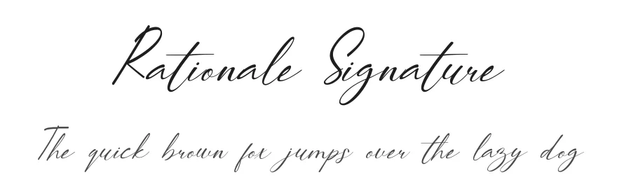 Rationale Signature