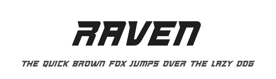 Raven by HansCo — Display Font