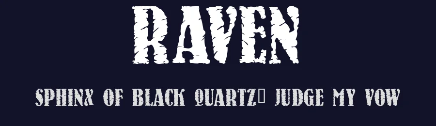 Raven by Shrine Of Isis Font Foudry — Decorative Font — thumbnail 2