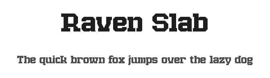 Raven Slab by Scott Byrne — Sans Serif Font