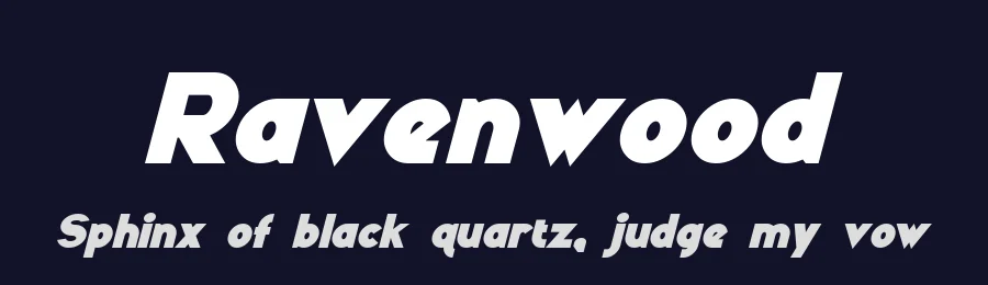 Ravenwood by Pixel Sagas — Sans Serif Font — thumbnail 2