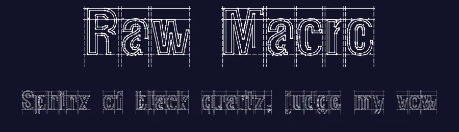 Raw Macro by pOPdOG fONTS — Decorative Font — thumbnail 2