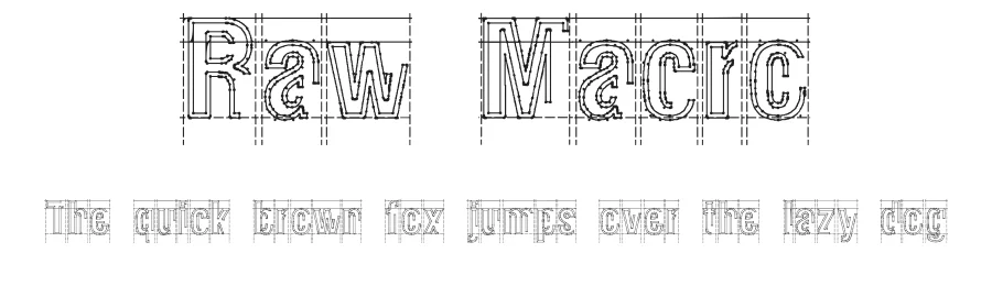 Raw Macro by pOPdOG fONTS — Decorative Font