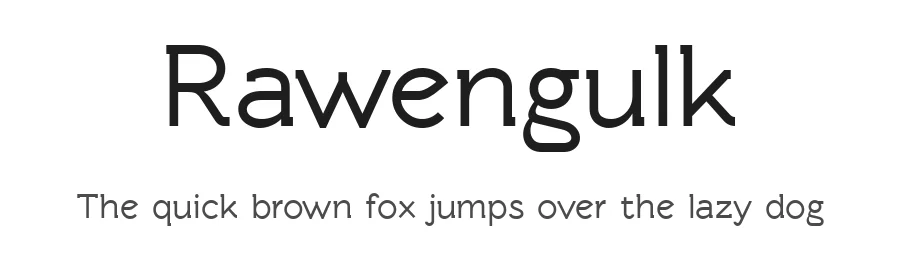 Rawengulk by glukfonty — Sans Serif Font