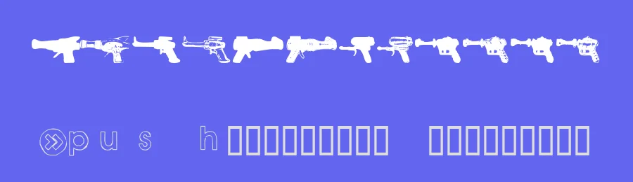 Rayguns by Push — Dingbats Font — thumbnail 3