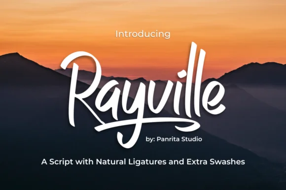 Rayville Font by Panrita Studio — Script Handwritten Font
