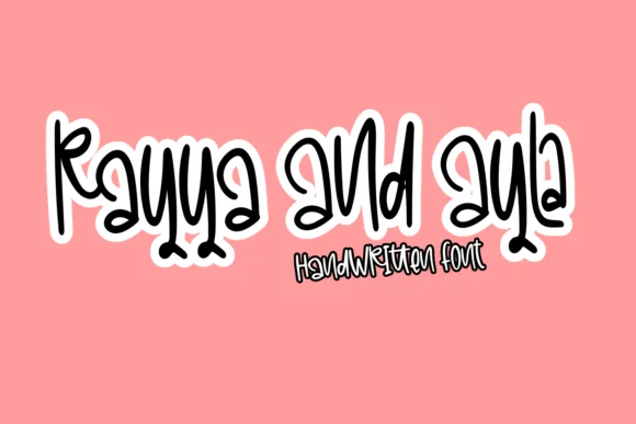 Rayya and Ayla Font by Creative Zone — Script Handwritten Font