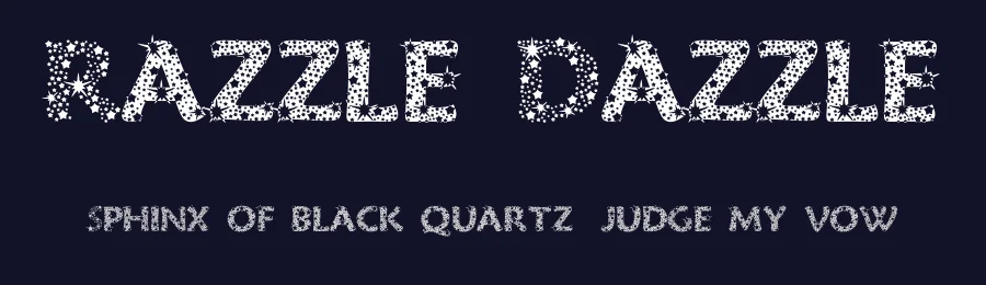 Razzle Dazzle by Pearlygates — Decorative Font — thumbnail 2