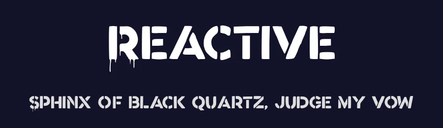 Reactive by Hendra Pratama — Decorative Font — thumbnail 2