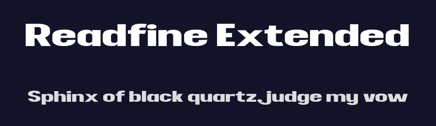 Readfine Extended by Glyphminds Studios — Sans Serif Font — thumbnail 2