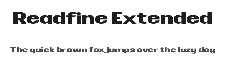 Readfine Extended by Glyphminds Studios — Sans Serif Font