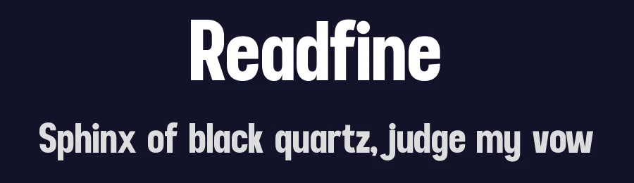 Readfine by Glyphminds Studios — Sans Serif Font — thumbnail 2