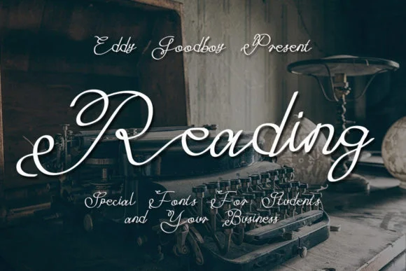 Reading Font by Eddygoodboy by Eddygoodboy — Script Handwritten Font