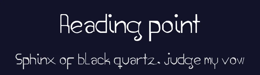 Reading point by Erme Gomez — Decorative Font — thumbnail 2