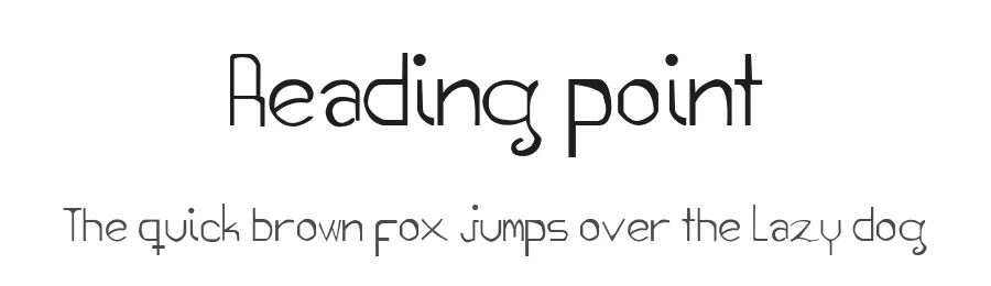 Reading point by Erme Gomez โ Decorative Font