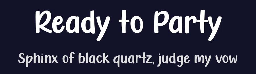 Ready to Party by Misti's Fonts — Script Handwritten Font — thumbnail 2
