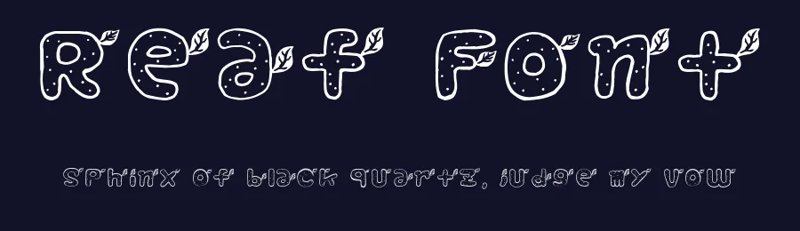 Reaf Font by Shinji Hamada — Decorative Font — thumbnail 2