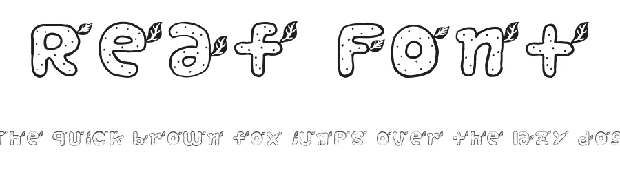 Reaf Font by Shinji Hamada β Decorative Font
