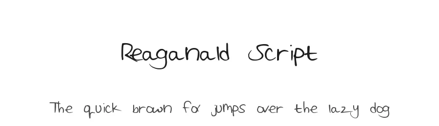 Reaganald Script