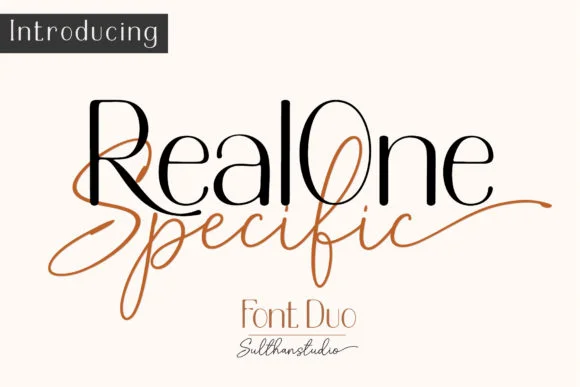 Real One Specific Font by Sulthan Studio — Script Handwritten Font