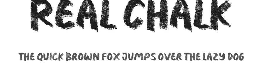 Real Chalk by JSH creates — Decorative Font