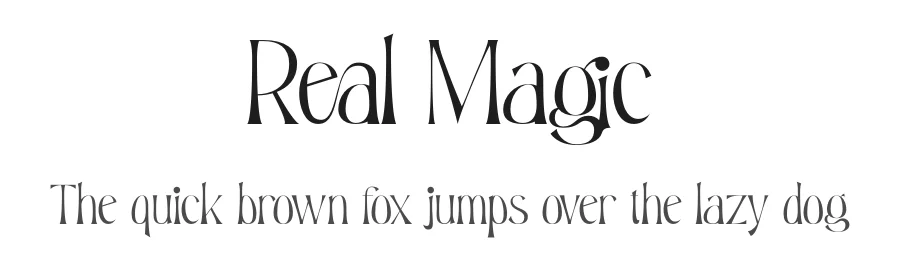 Real Magic by Din Studio β Decorative Font