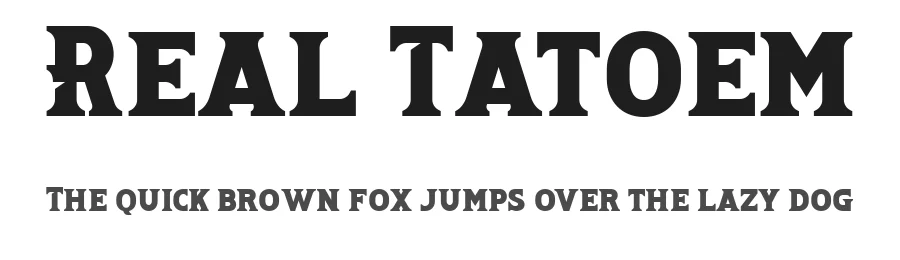 Real Tatoem by ismanayuda β Decorative Font