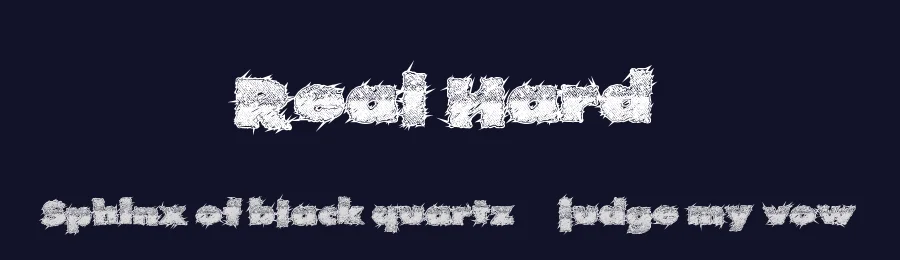 Real Hard by Xerographer Fonts — Decorative Font — thumbnail 2