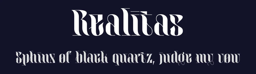 Realitas by Eko Bimantara — Decorative Font — thumbnail 2