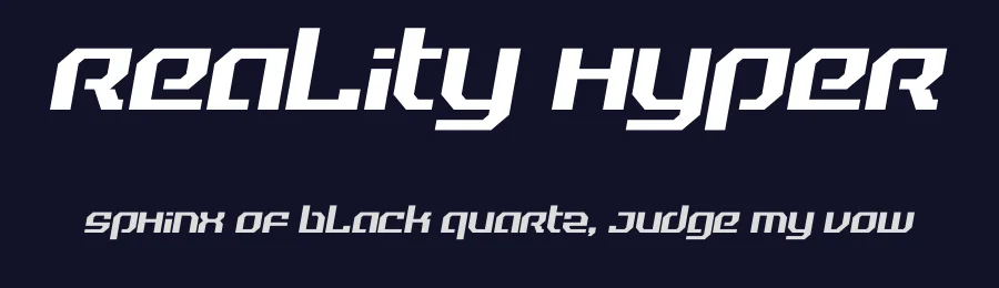 Reality Hyper by Jayvee Enaguas — Display Font — thumbnail 2